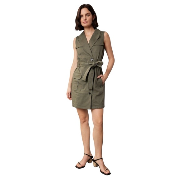 Marissa Webb Dresses & Skirts - Marissa Webb Olive Tie-Waist Dress | Size 6